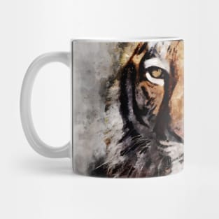 Dramabite Watercolor Tiger Portrait Mug